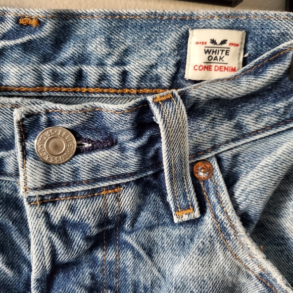 Levi’s 501 W24 White Oak Cone Selvedge Denim Button Fly Hi Rise Straight Jeans - Picture 3 of 9